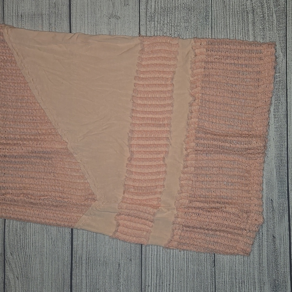 POL Women's Wide-Leg Beach Crochet Pants Pink Size L - Picture 5 of 10